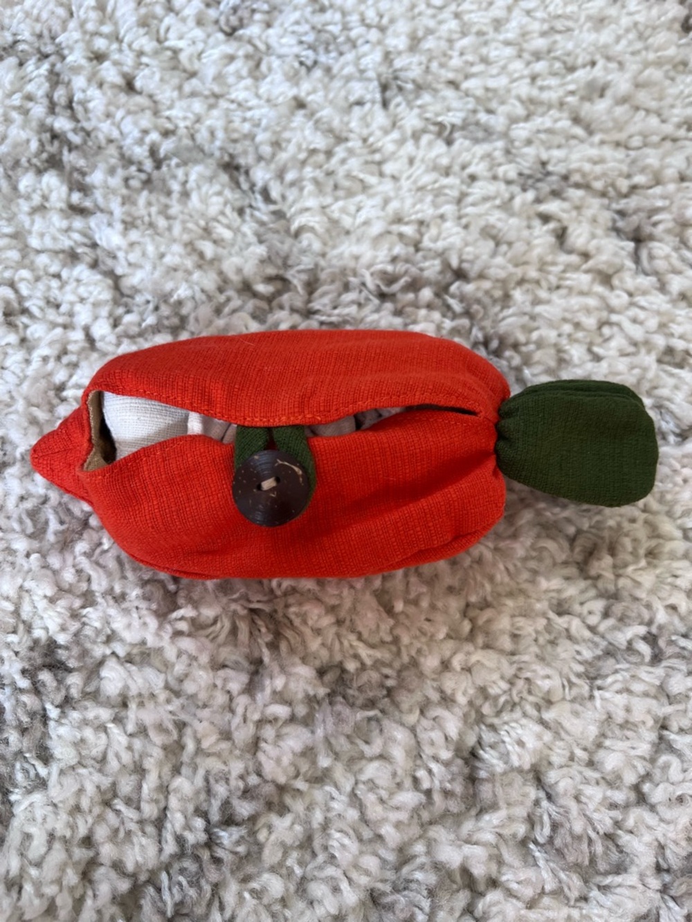 Bunnies in carrot pouch